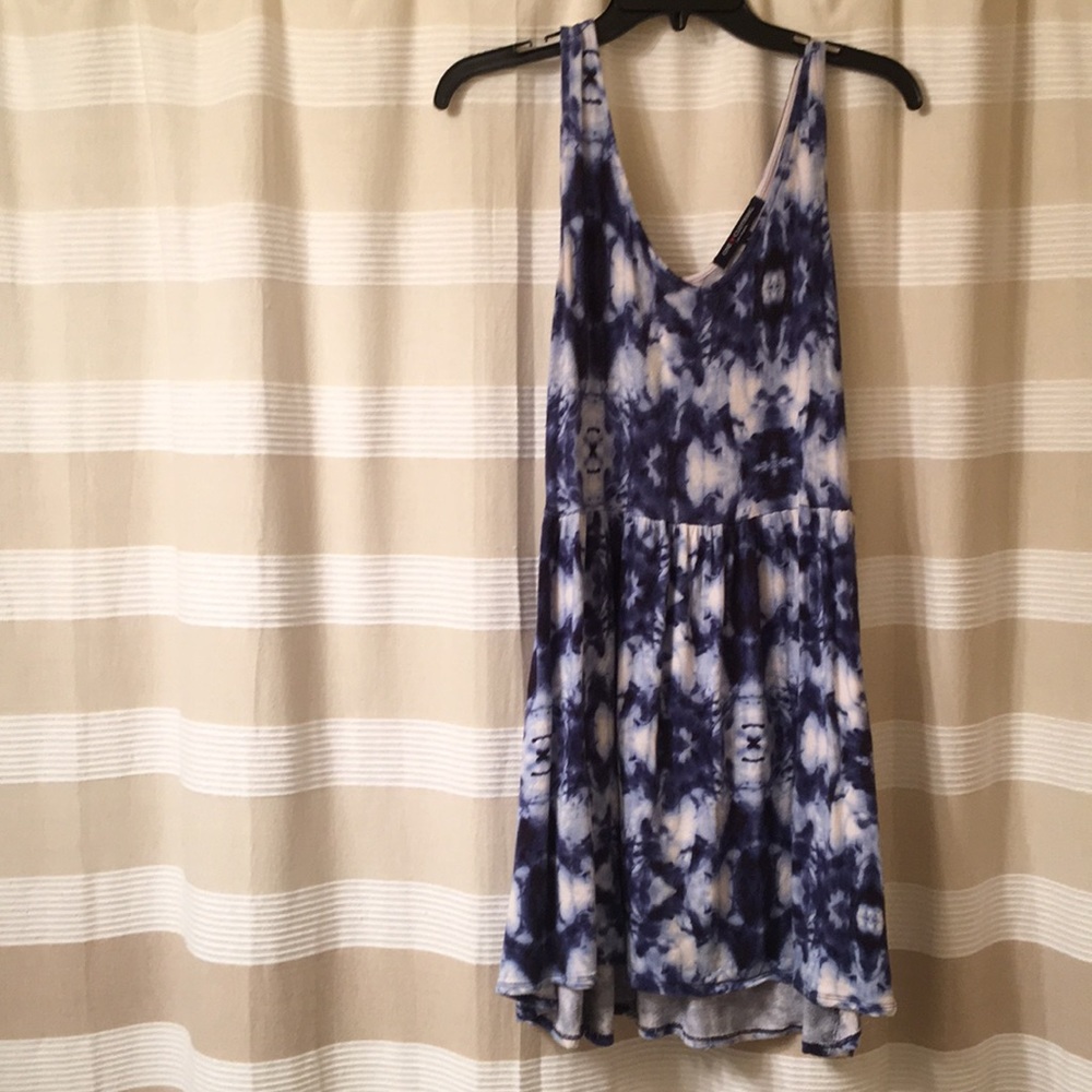 Tie dye cotton b-neck dress boho